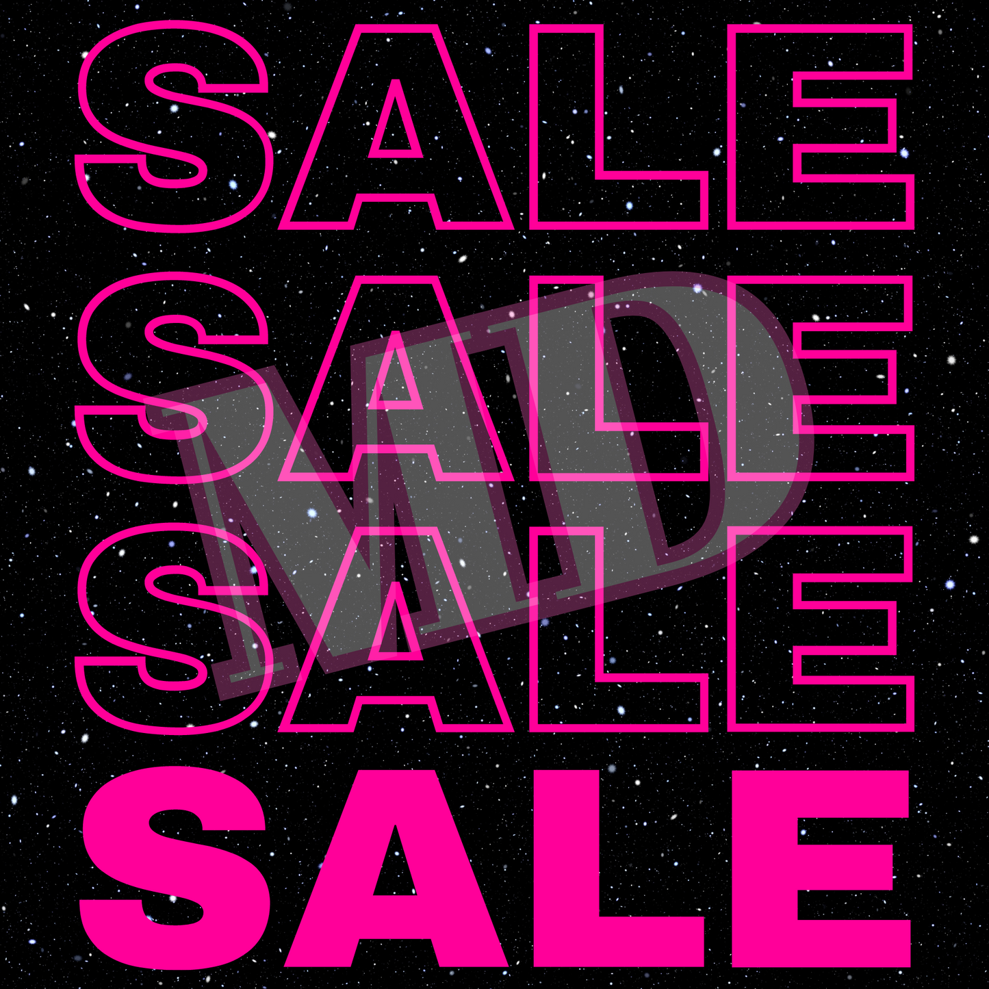 Pink, black and white website flyer