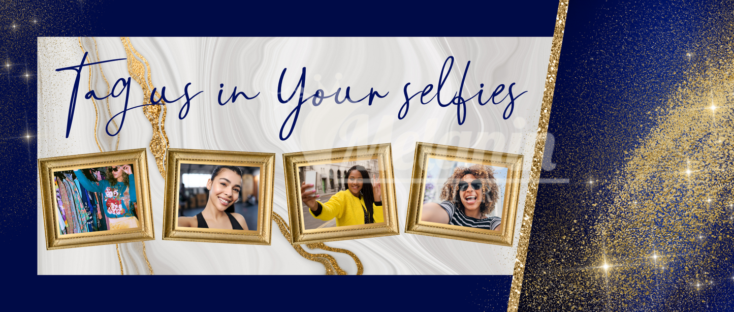 Blue & Gold (Editable, Reusable, Website templates) Website banner branding kit